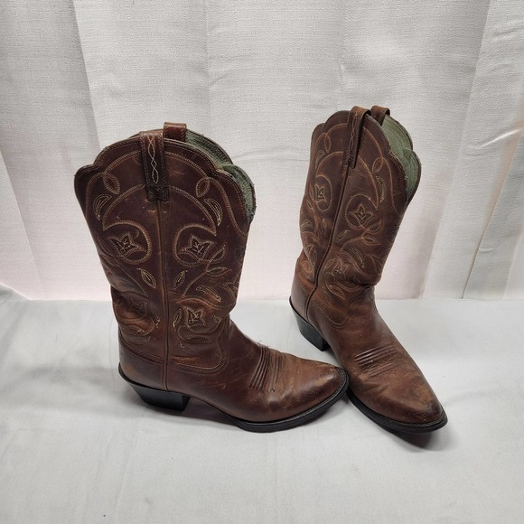 Ariat Shoes - Ariat Heritage R T Cowboy Boots Brown Size 7 Cowgirl Boots Some Wear